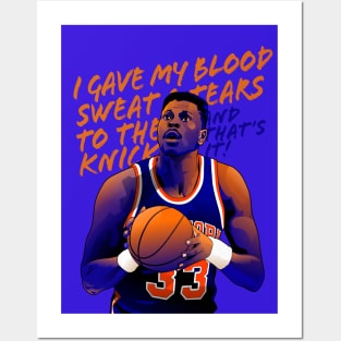 Patrick Ewing - Blood Sweat and Tears Posters and Art